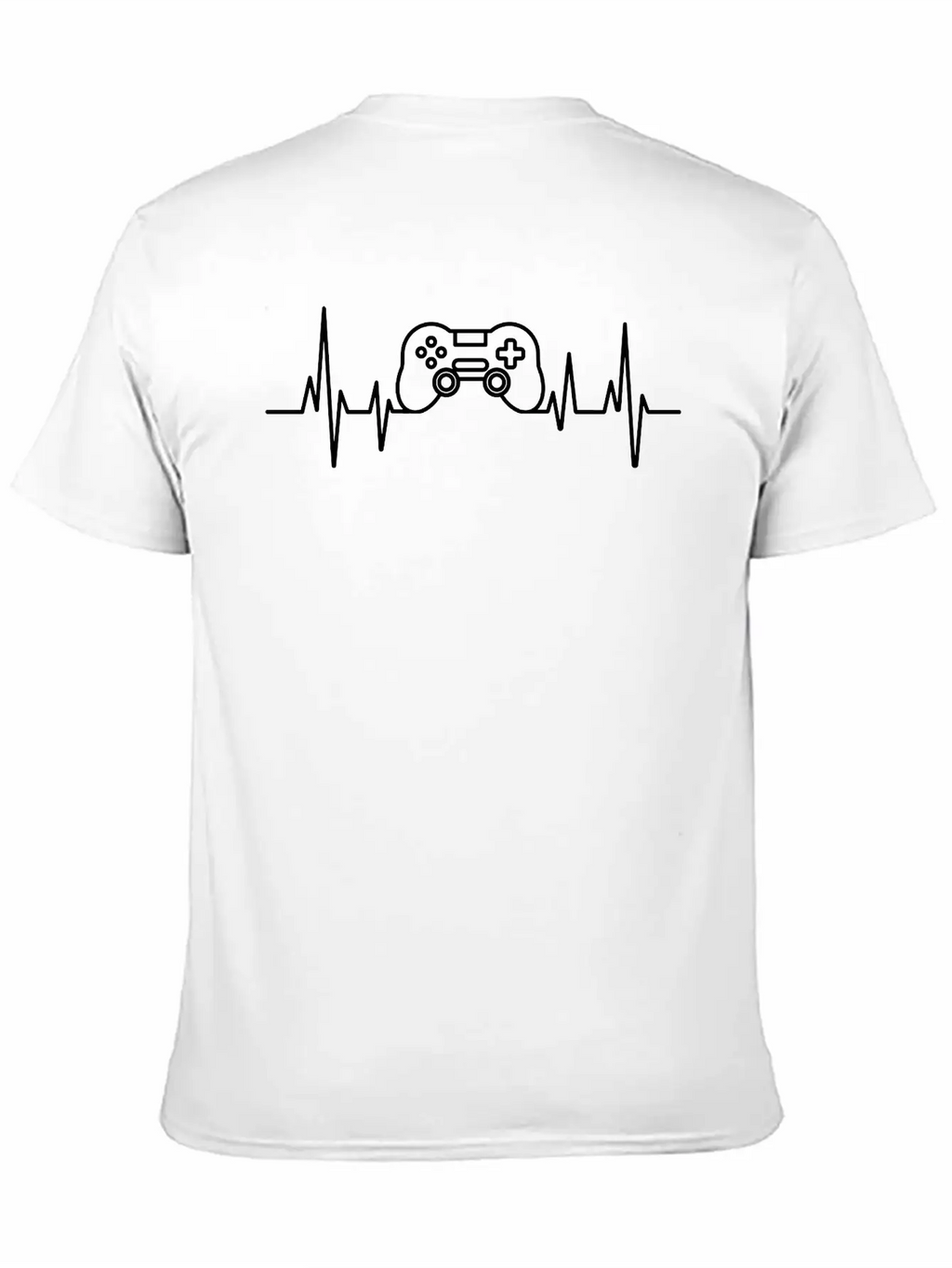 Gamer Heartbeat, Video Games Breathable Soft Cotton T-Shirt – Timeless Casual Look