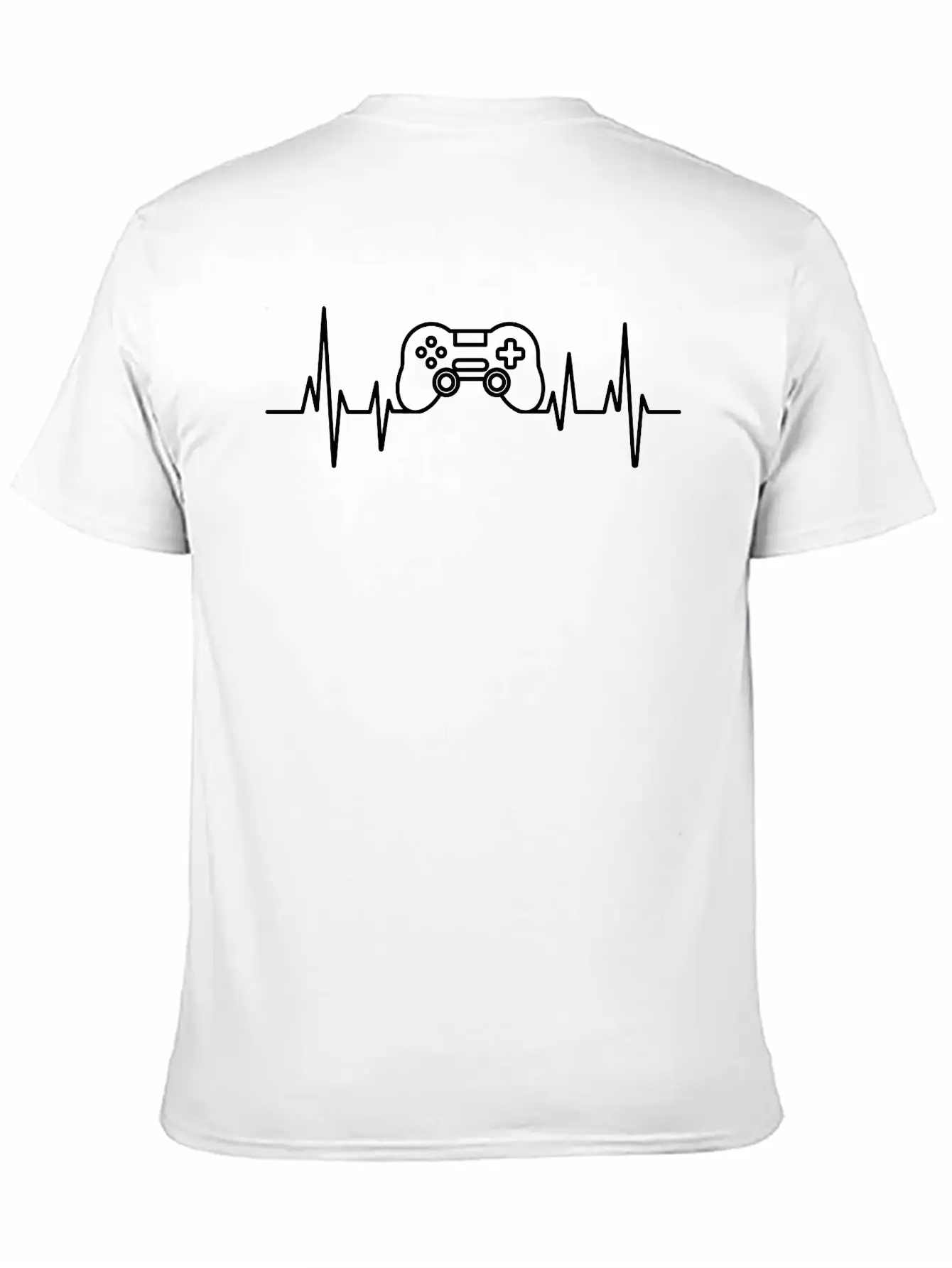 Gamer Heartbeat, Video Games Breathable Soft Cotton T-Shirt – Timeless Casual Look
