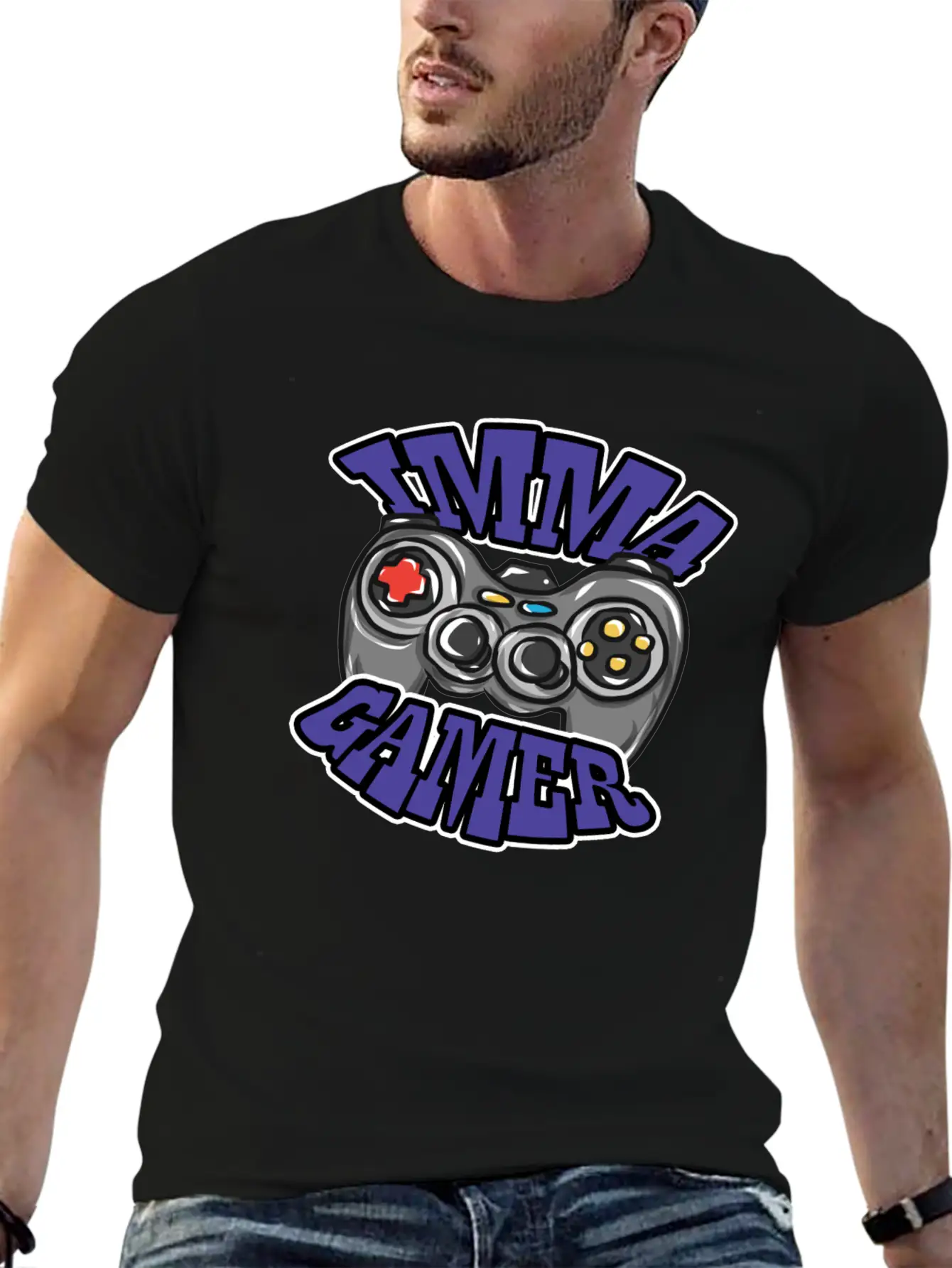 Gaming Controller Relaxed Everyday Tee – Lightweight And Durable Cotton