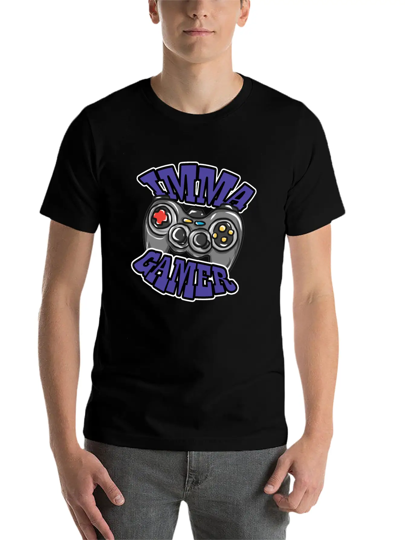 Gaming Controller Relaxed Everyday Tee – Lightweight And Durable Cotton