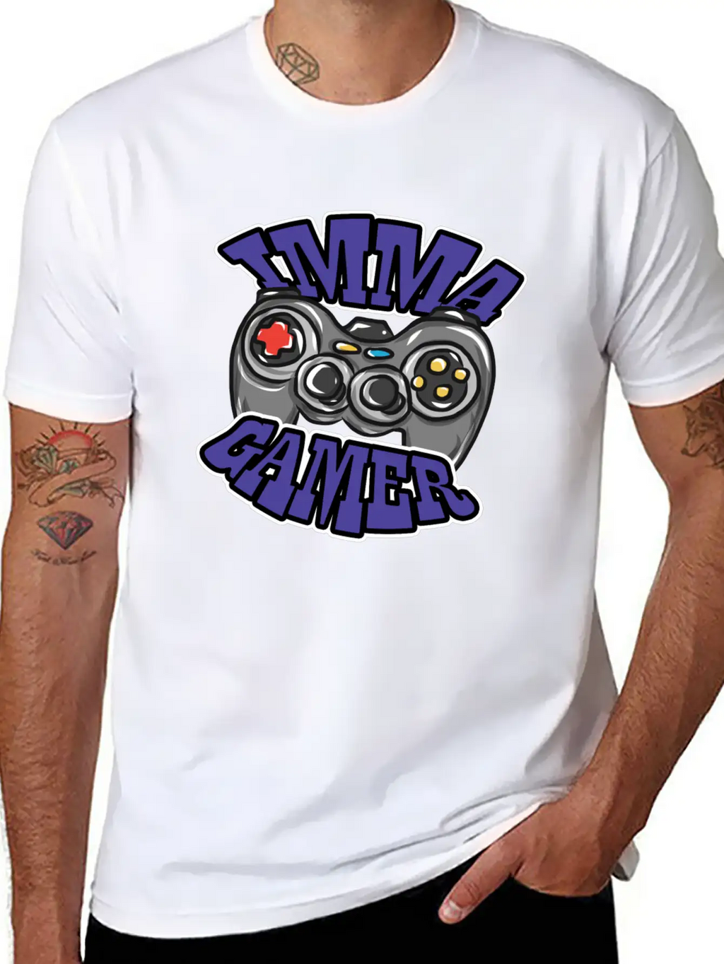 Gaming Controller Relaxed Everyday Tee – Lightweight And Durable Cotton