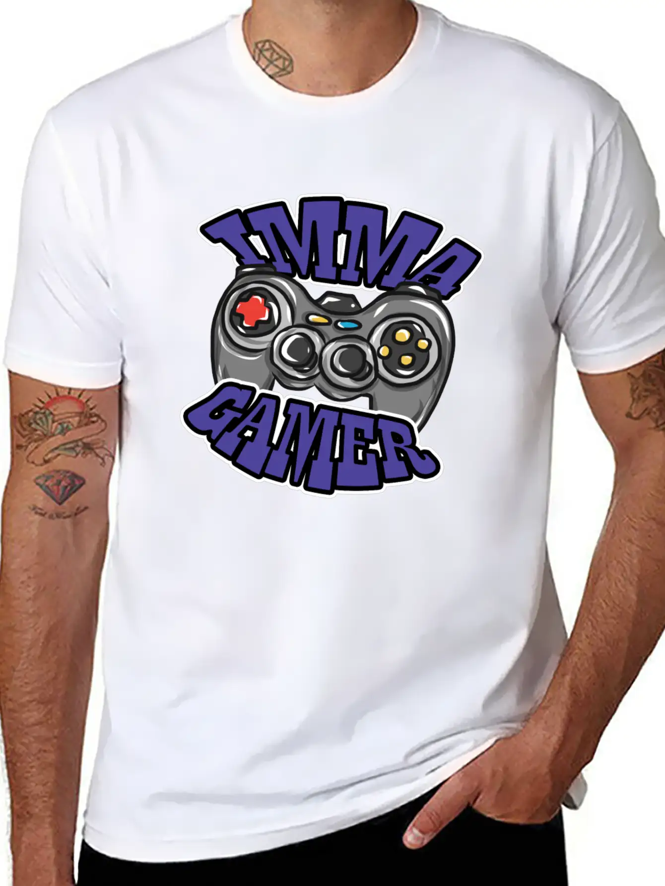 Gaming Controller Relaxed Everyday Tee – Lightweight And Durable Cotton