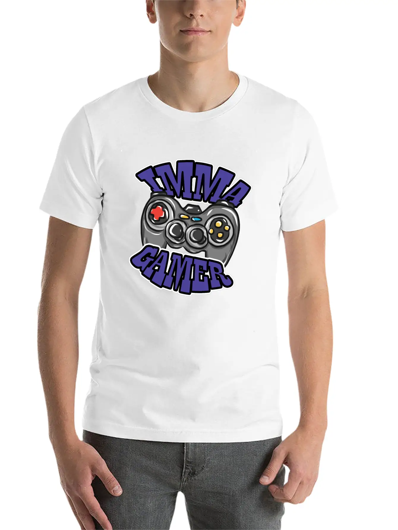 Gaming Controller Relaxed Everyday Tee – Lightweight And Durable Cotton