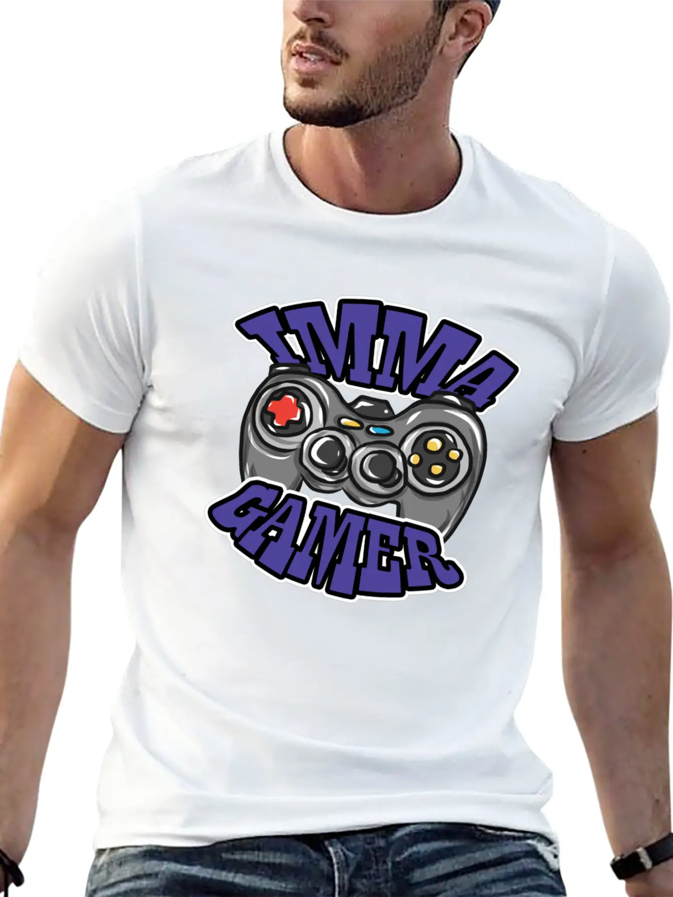Gaming Controller Relaxed Everyday Tee – Lightweight And Durable Cotton
