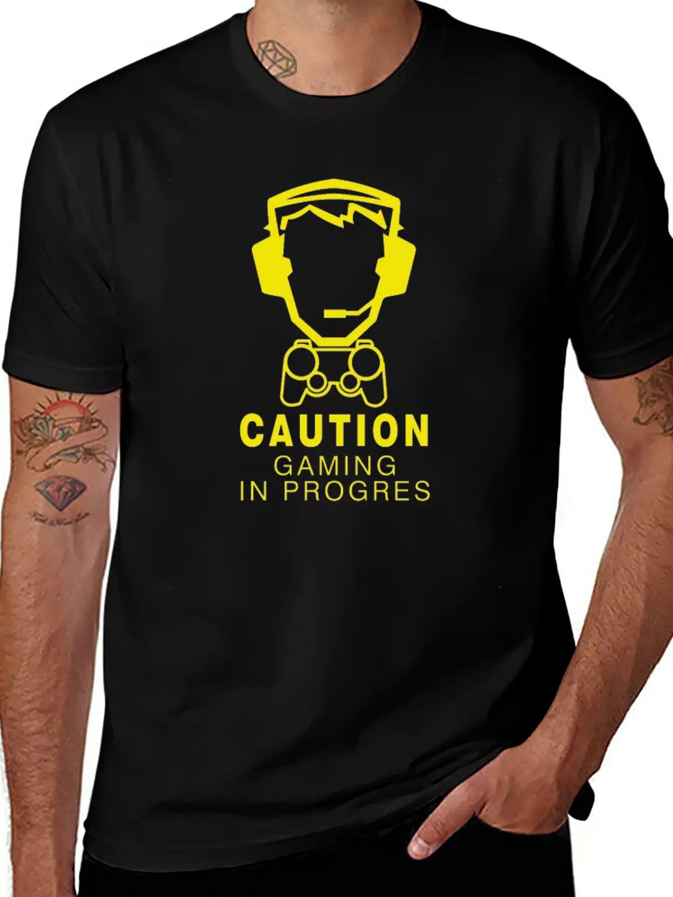 Gaming In Progress Essential Cotton Tee For Daily Outfits – Unisex Style