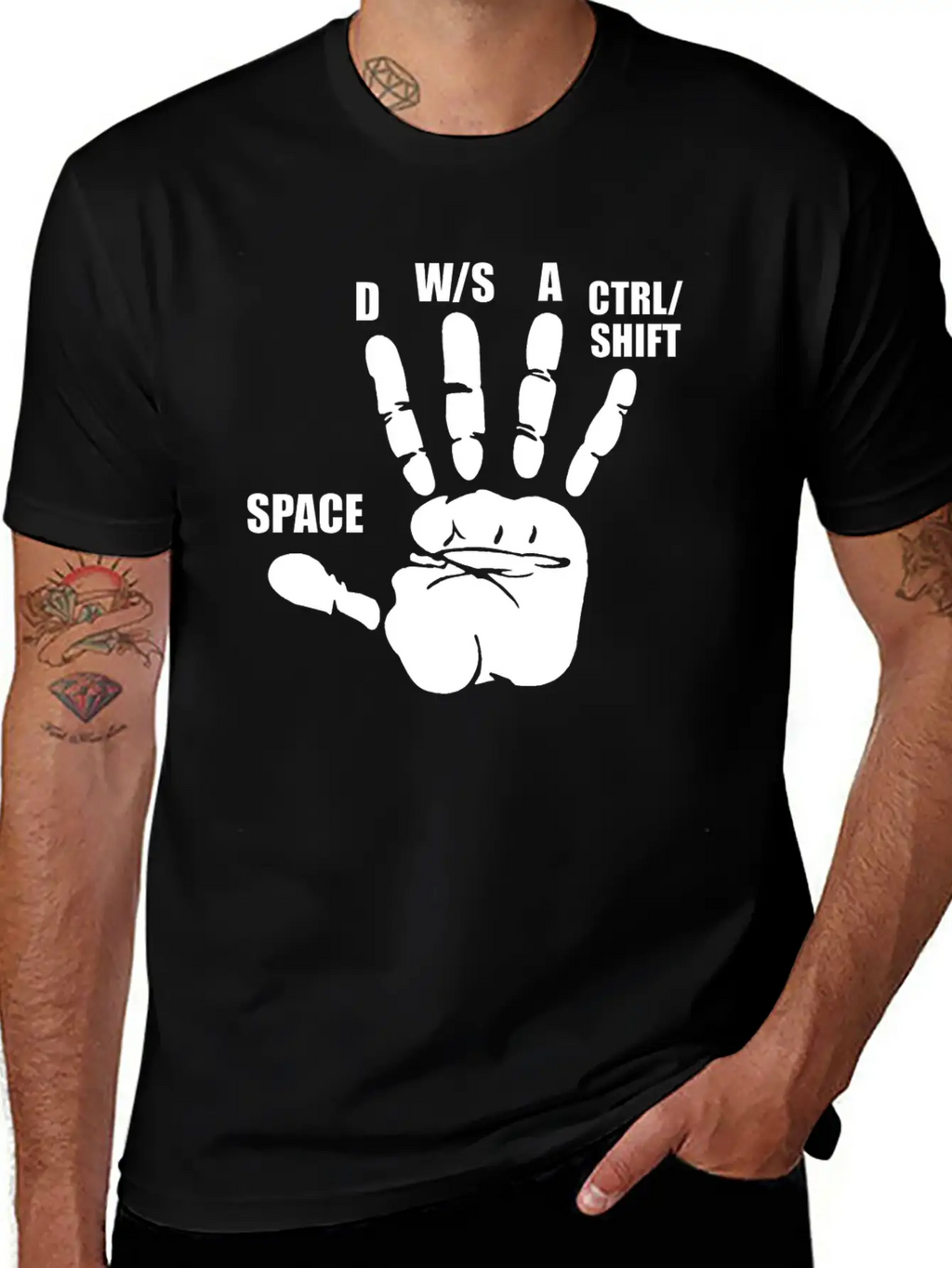 Gaming PC Gamer Keyboard Computer Nerd Geek Videog Unisex Casual T-Shirt – Clean Design For Daily Comfort