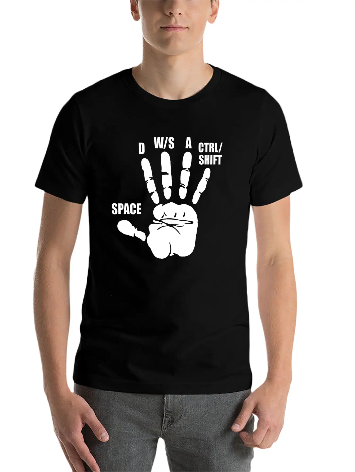 Gaming PC Gamer Keyboard Computer Nerd Geek Videog Unisex Casual T-Shirt – Clean Design For Daily Comfort