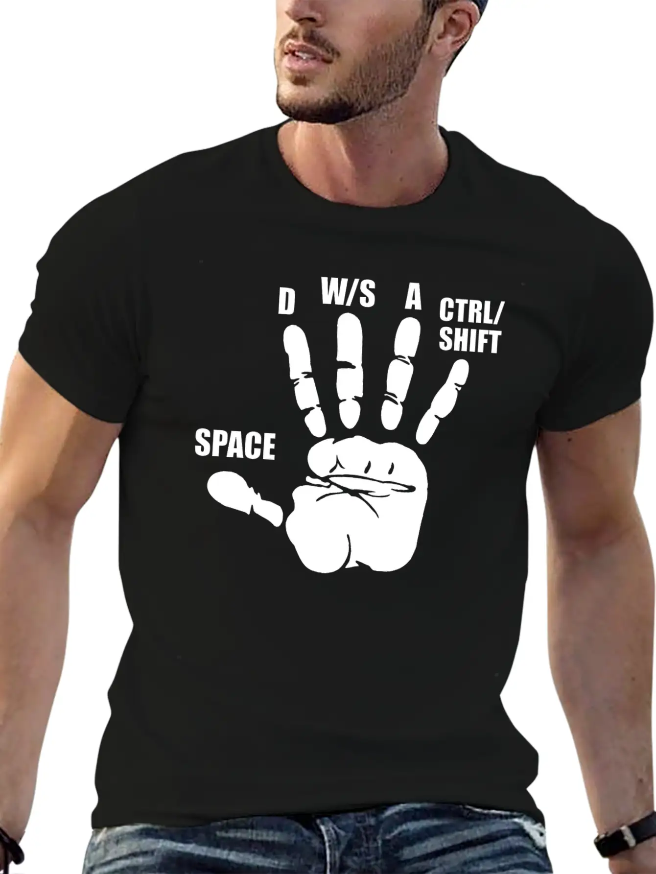 Gaming PC Gamer Keyboard Computer Nerd Geek Videog Unisex Casual T-Shirt – Clean Design For Daily Comfort