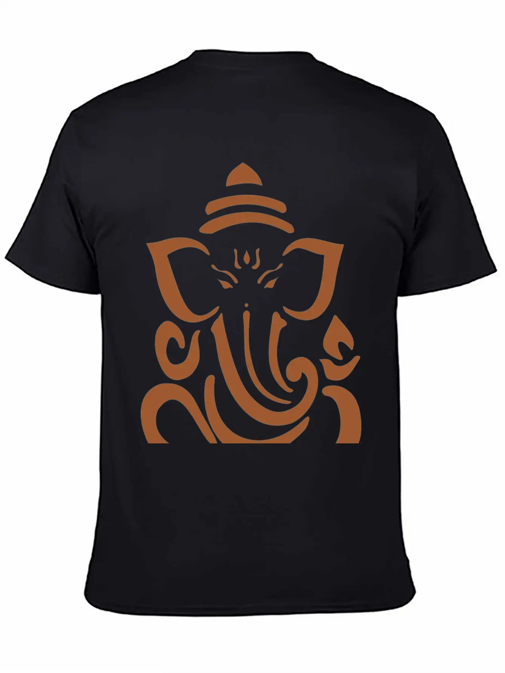 Ganesh Brown Basic Graphic T-Shirt – Daily Comfort In Soft Cotton
