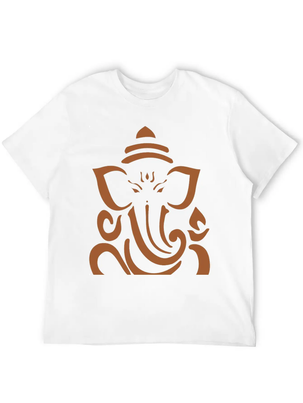 Ganesh Brown Basic Graphic T-Shirt – Daily Comfort In Soft Cotton