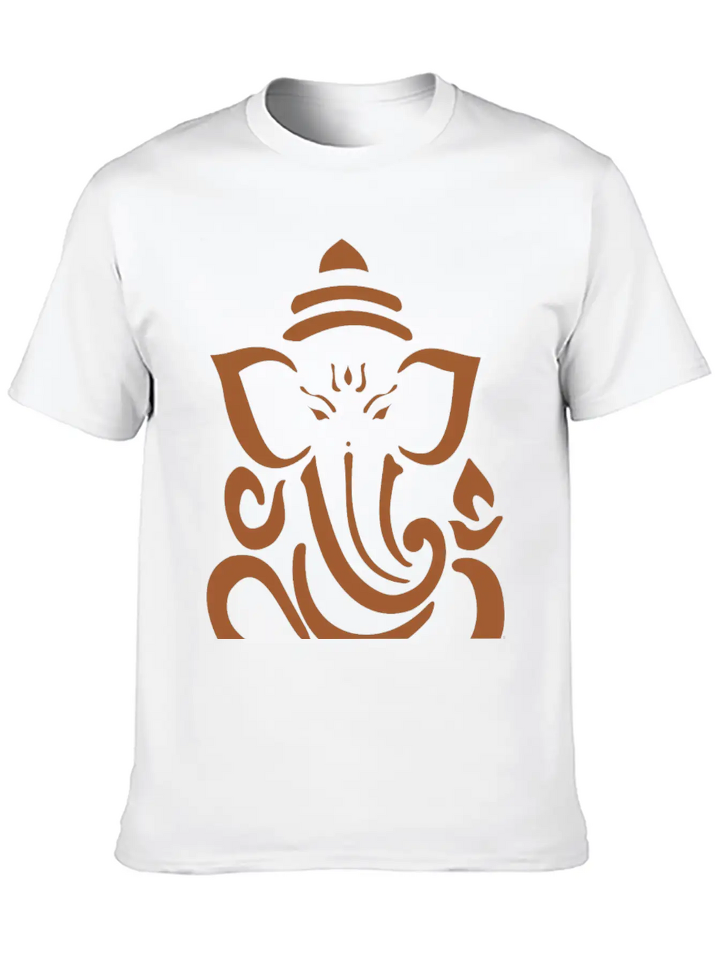 Ganesh Brown Basic Graphic T-Shirt – Daily Comfort In Soft Cotton