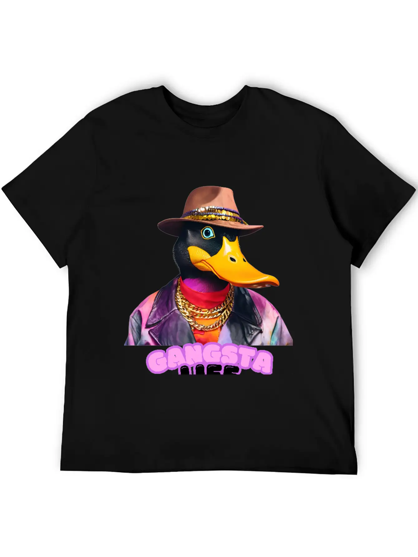 Gangsta Life Duck Breathable Soft Cotton T-Shirt – Timeless Casual Look