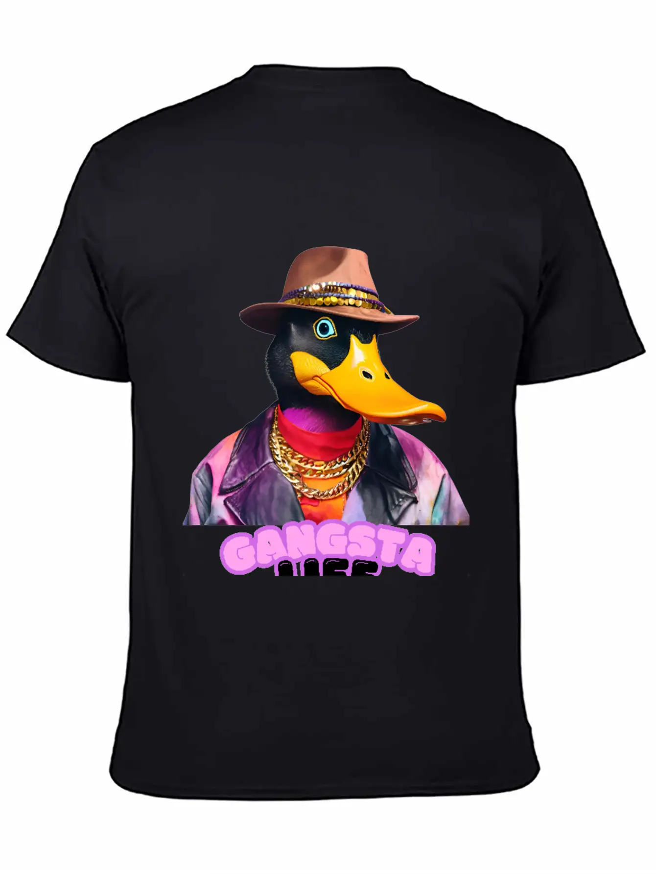 Gangsta Life Duck Breathable Soft Cotton T-Shirt – Timeless Casual Look