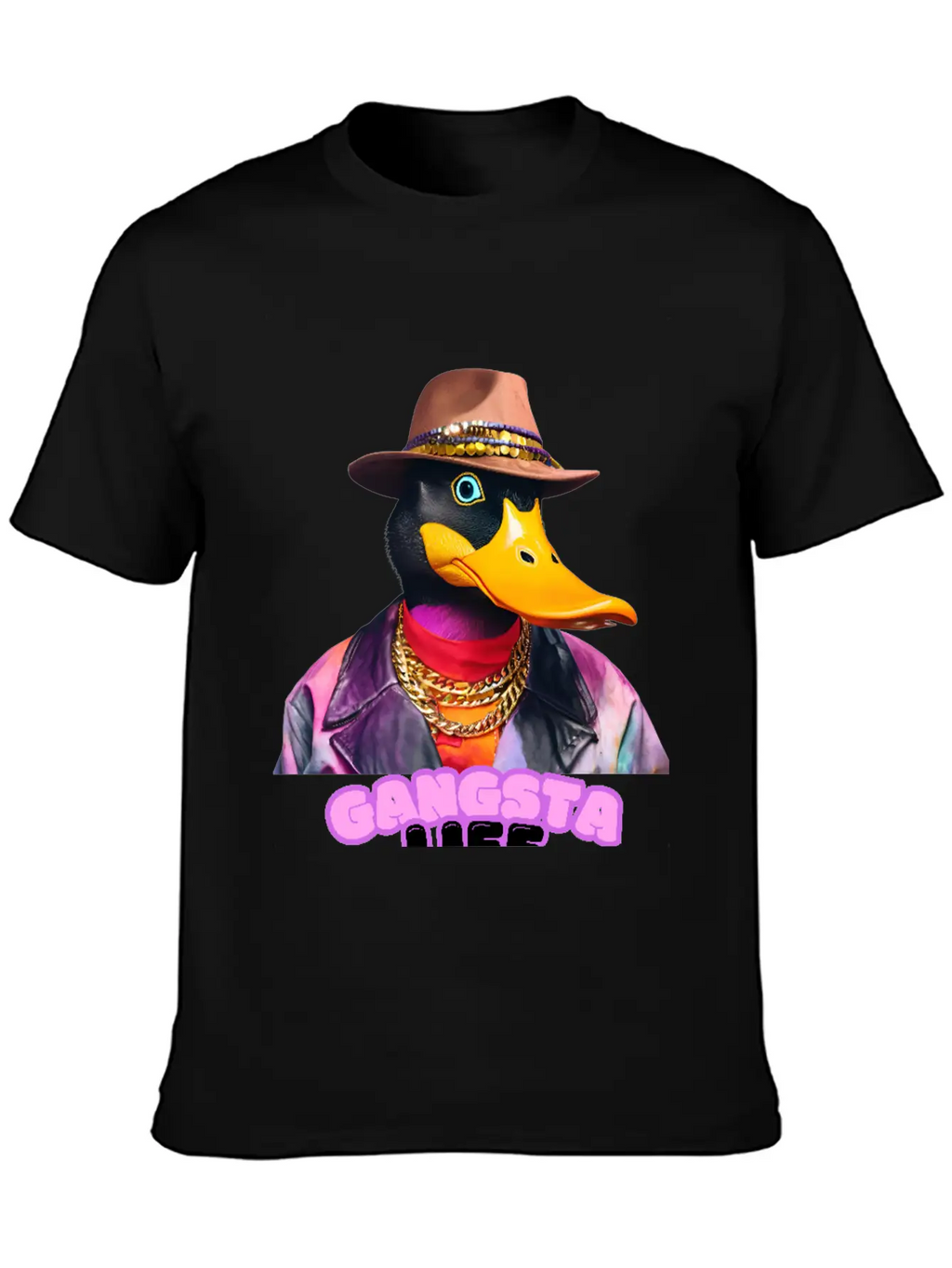 Gangsta Life Duck Breathable Soft Cotton T-Shirt – Timeless Casual Look