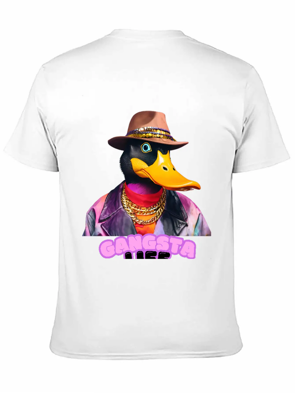 Gangsta Life Duck Breathable Soft Cotton T-Shirt – Timeless Casual Look