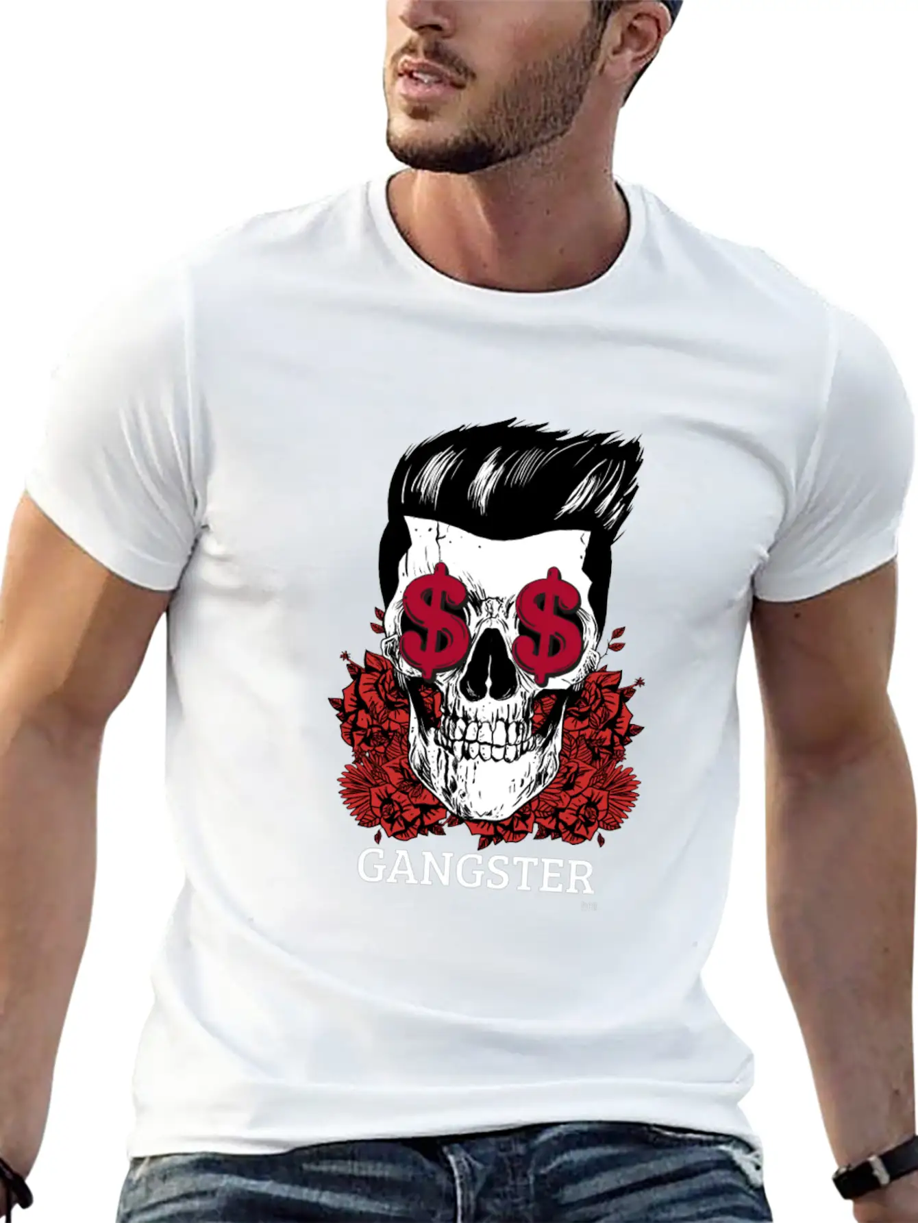 Gangster Breathable Graphic T-Shirt – Perfect For Casual Days