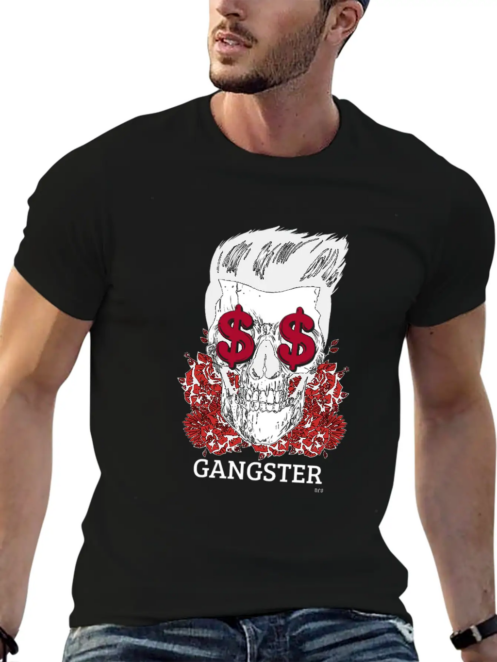 Gangster Breathable Graphic T-Shirt – Perfect For Casual Days