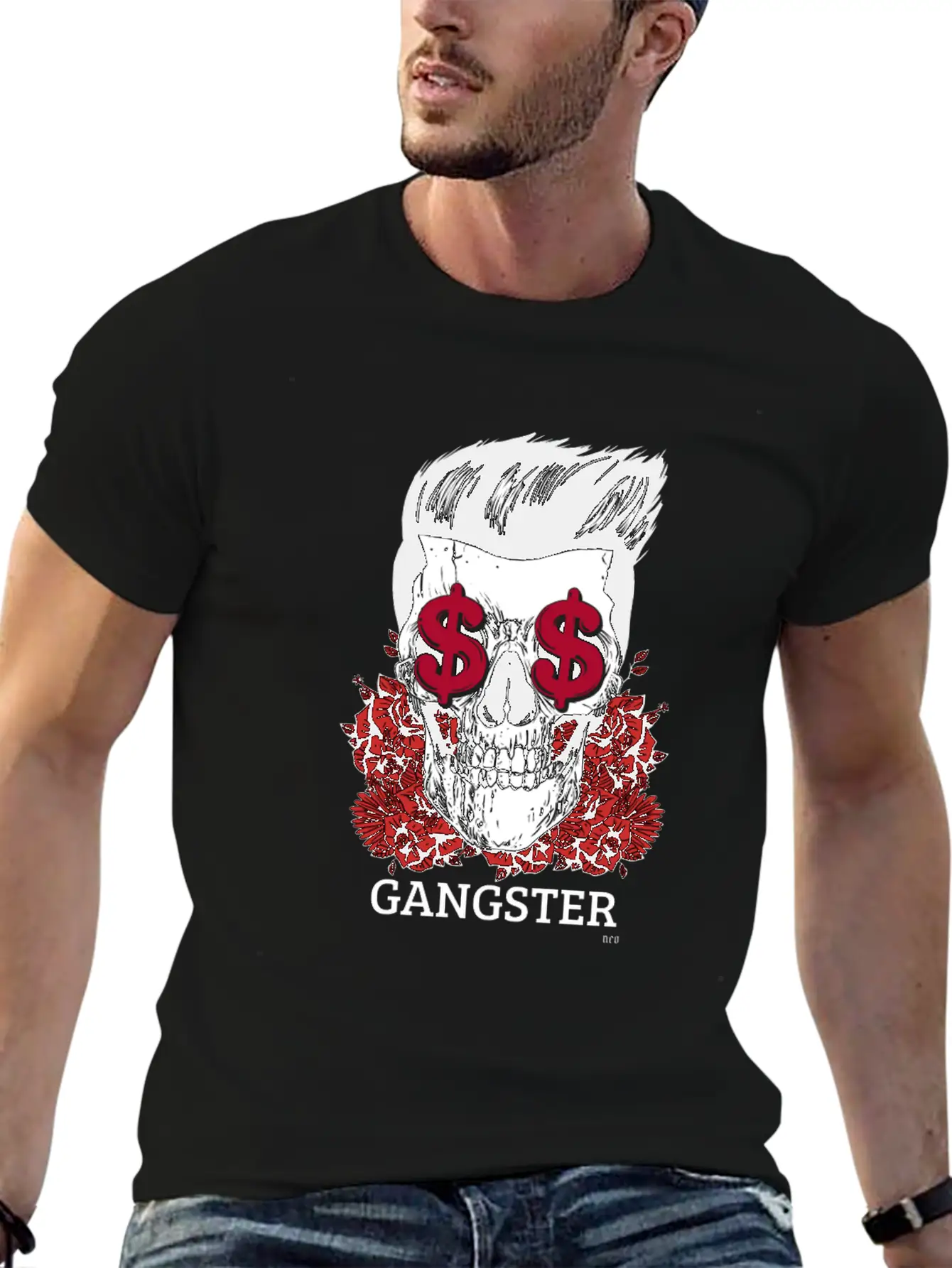 Gangster Breathable Graphic T-Shirt – Perfect For Casual Days