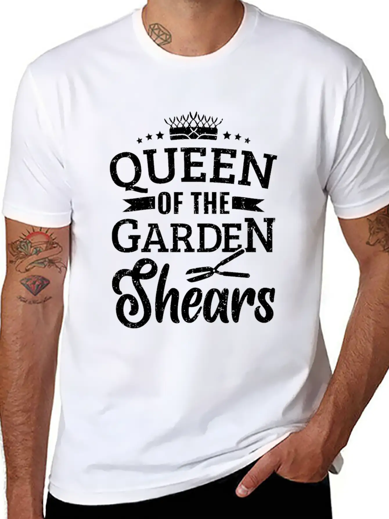 Gardener Queen Of The Garden Shears Gardening Classic Cotton Tee – Unisex Comfort For Any Season
