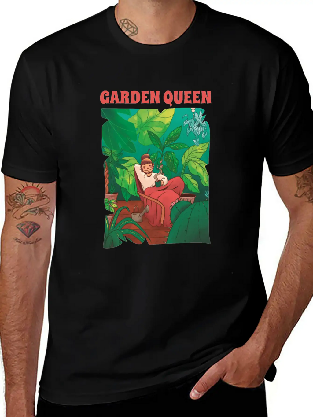 Gardening Gardener Queen Timeless Short Sleeve Tee – Comfy And Minimalist Design