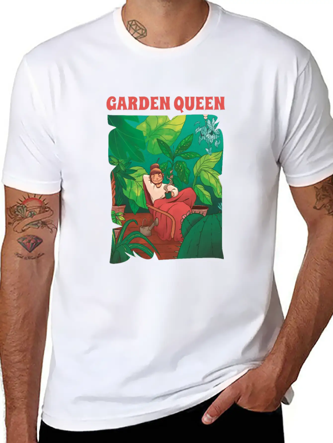 Gardening Gardener Queen Timeless Short Sleeve Tee – Comfy And Minimalist Design