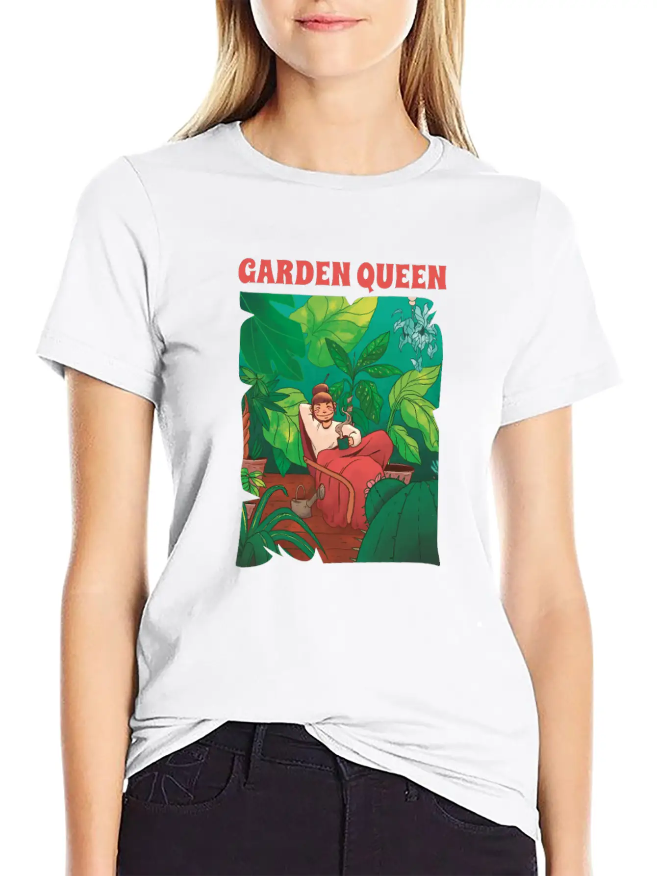 Gardening Gardener Queen Timeless Short Sleeve Tee – Comfy And Minimalist Design