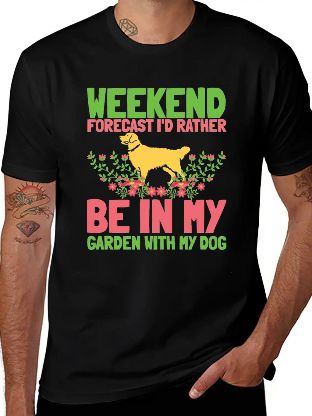 Gardening Gardener Weekend Gardening Dog Basic Graphic T-Shirt – Daily Comfort In Soft Cotton