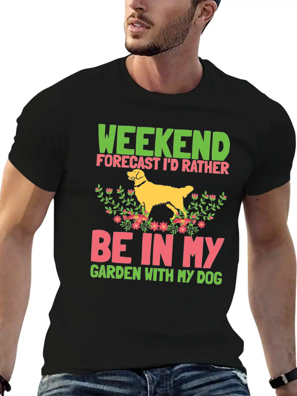 Gardening Gardener Weekend Gardening Dog Basic Graphic T-Shirt – Daily Comfort In Soft Cotton