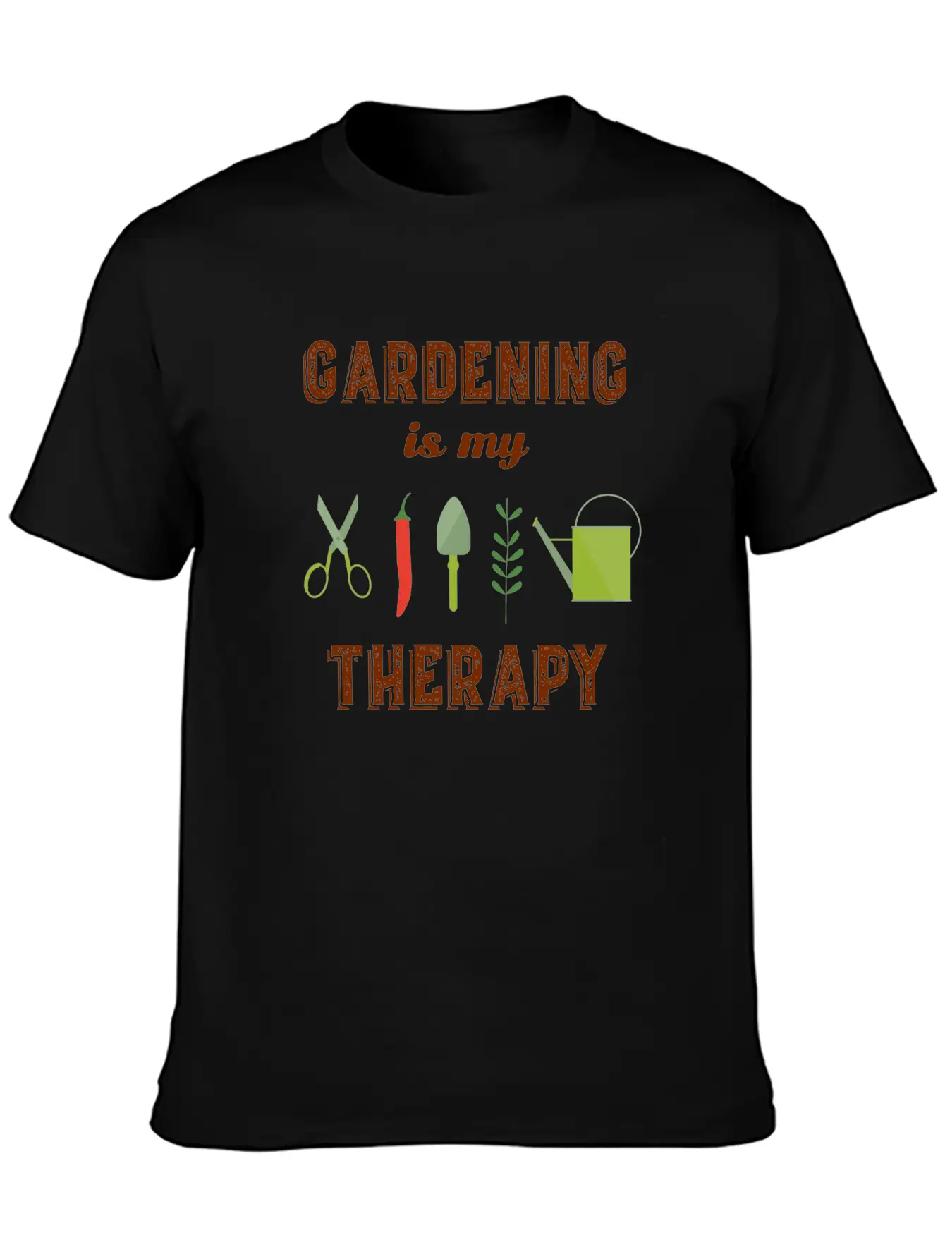 Gardening Is My Therapy Garden Gardening Organic Timeless Short Sleeve Tee – Comfy And Minimalist Design