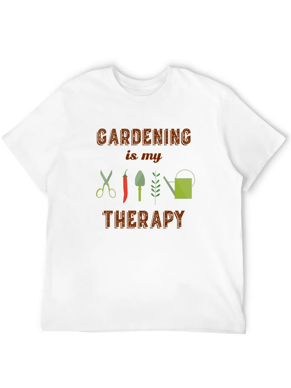 Gardening Is My Therapy Garden Gardening Organic Timeless Short Sleeve Tee – Comfy And Minimalist Design
