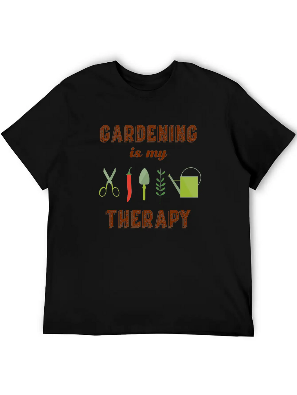 Gardening Is My Therapy Garden Gardening Organic Timeless Short Sleeve Tee – Comfy And Minimalist Design