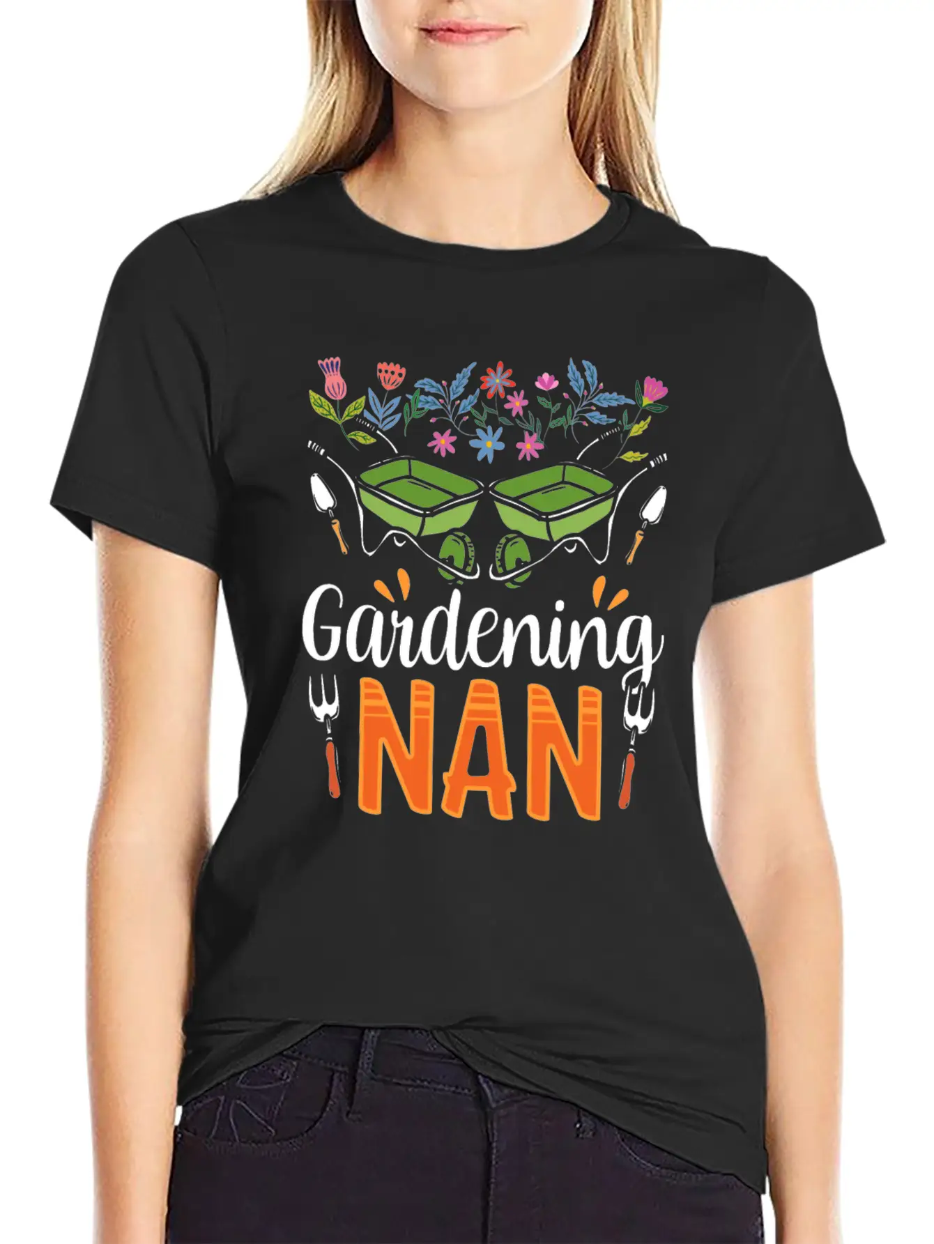 Gardening Nan Gardener Granny Grandma Garden Unisex Casual T-Shirt – Clean Design For Daily Comfort