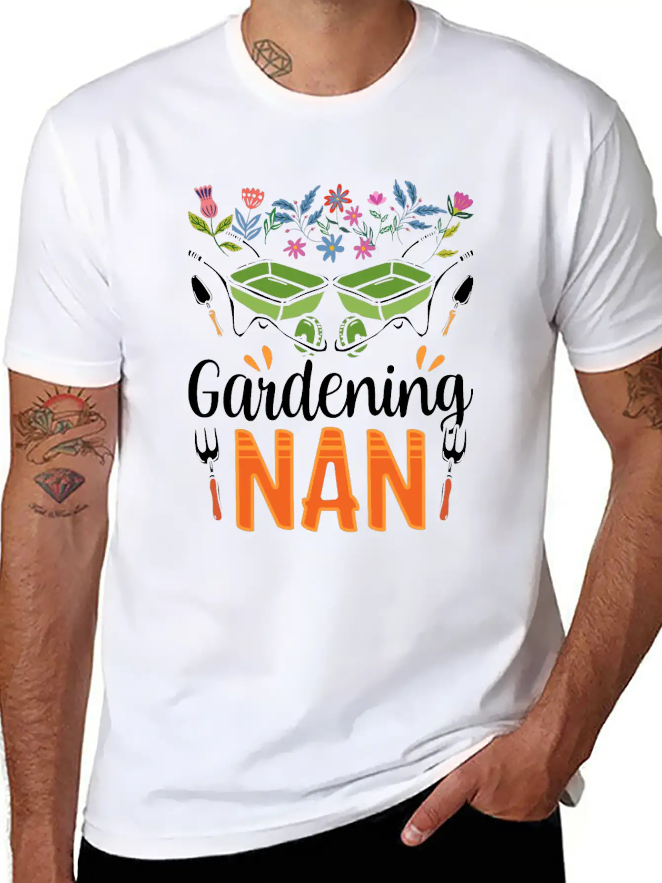 Gardening Nan Gardener Granny Grandma Garden Unisex Casual T-Shirt – Clean Design For Daily Comfort