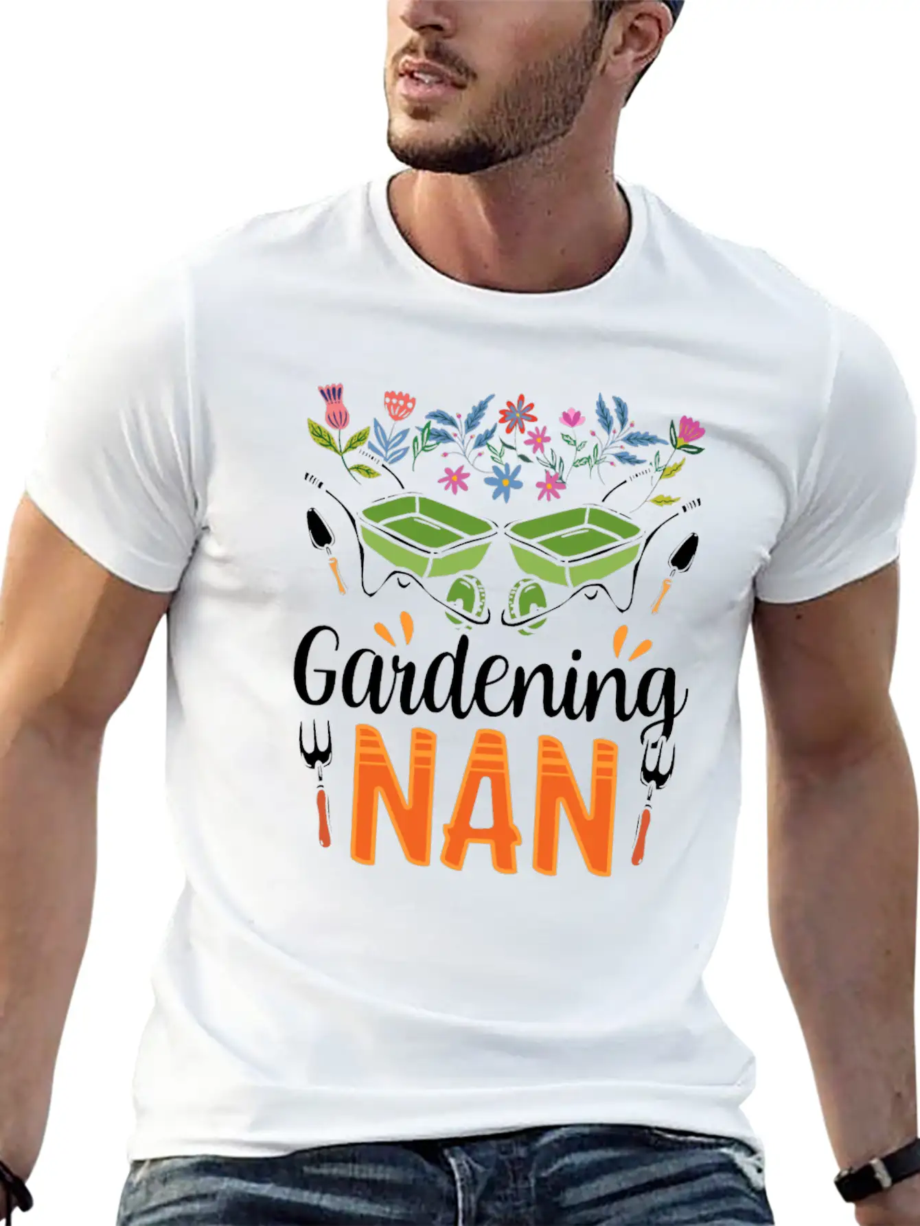 Gardening Nan Gardener Granny Grandma Garden Unisex Casual T-Shirt – Clean Design For Daily Comfort