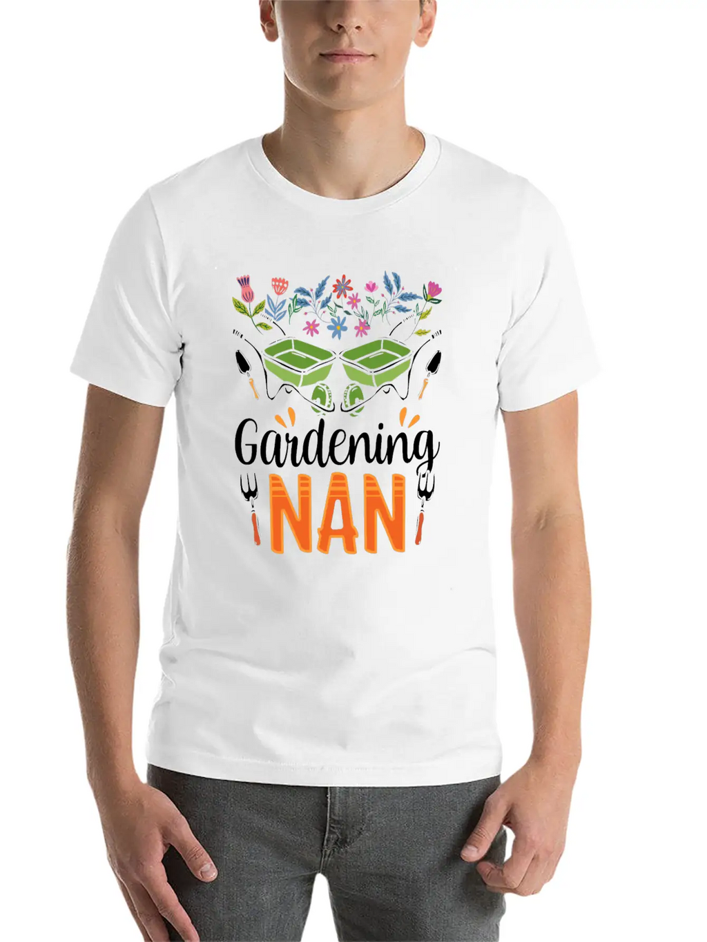 Gardening Nan Gardener Granny Grandma Garden Unisex Casual T-Shirt – Clean Design For Daily Comfort