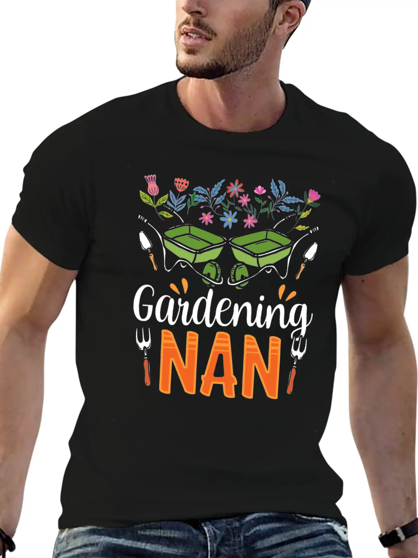 Gardening Nan Gardener Granny Grandma Garden Unisex Casual T-Shirt – Clean Design For Daily Comfort