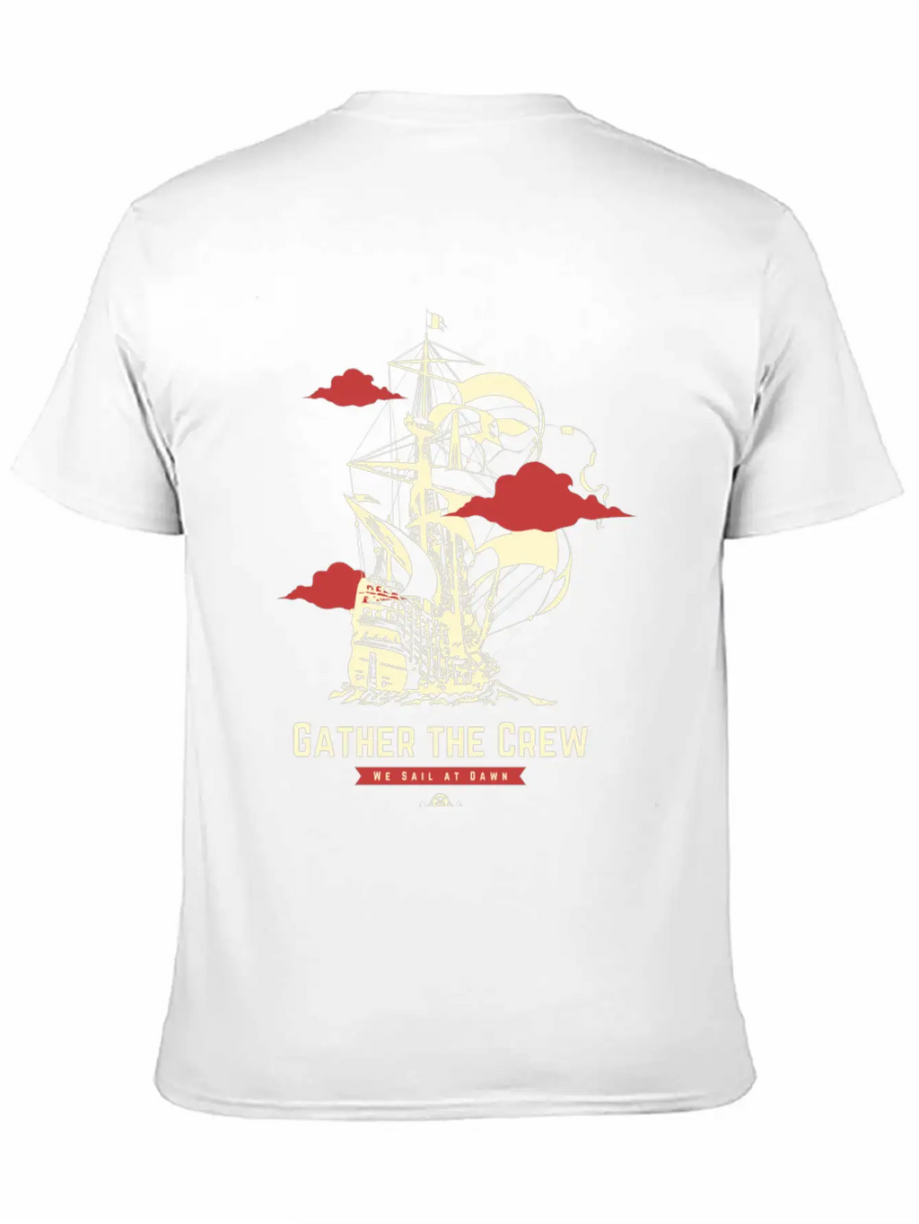 Gather The Pirate Crew Unisex Casual T-Shirt – Clean Design For Daily Comfort