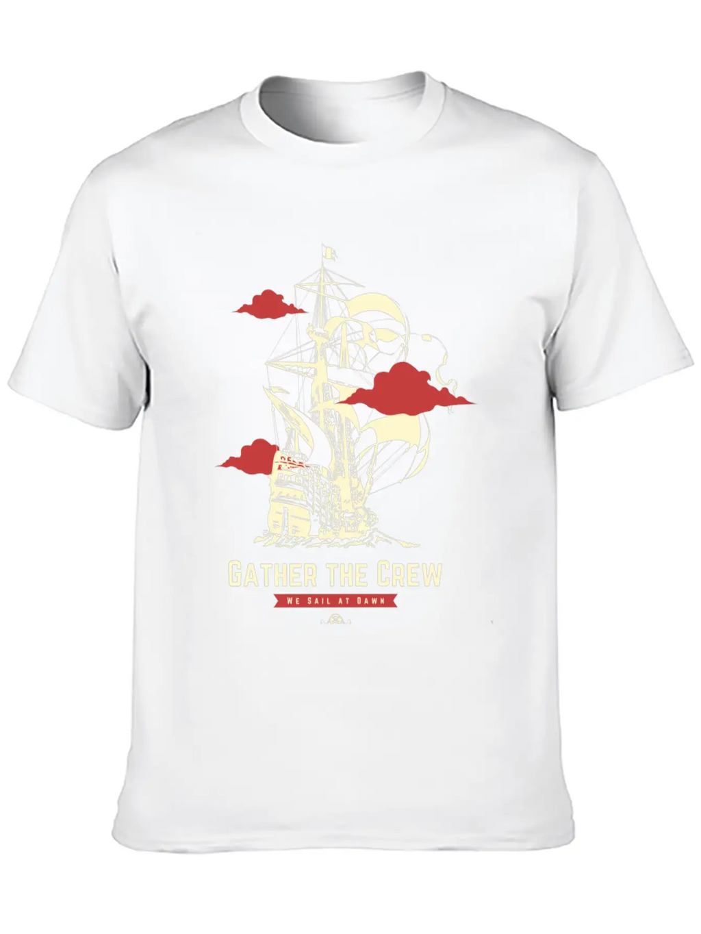 Gather The Pirate Crew Unisex Casual T-Shirt – Clean Design For Daily Comfort