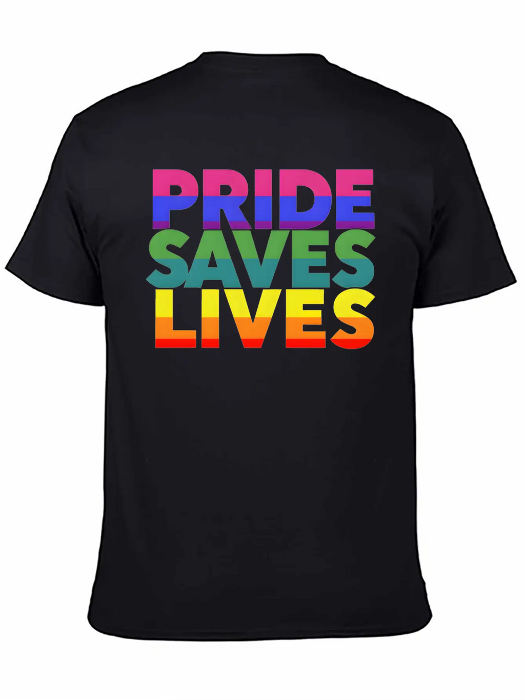 Gay Pride LGBT Community Support Pride Saves Lives Stylish Everyday T-Shirt – Unisex Basic Cotton Tee