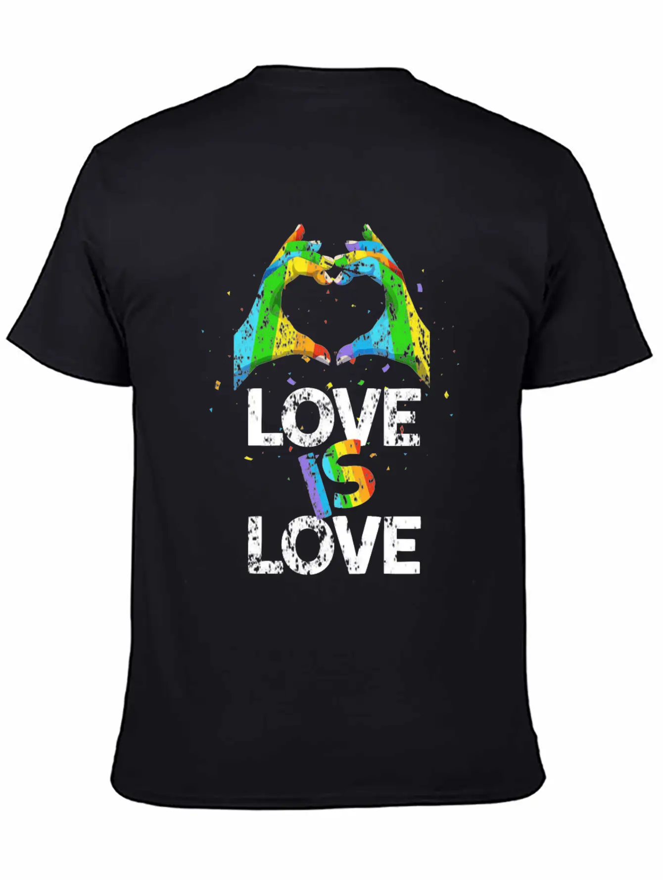 Gay Pride Love Is Love Unisex Casual T-Shirt – Clean Design For Daily Comfort