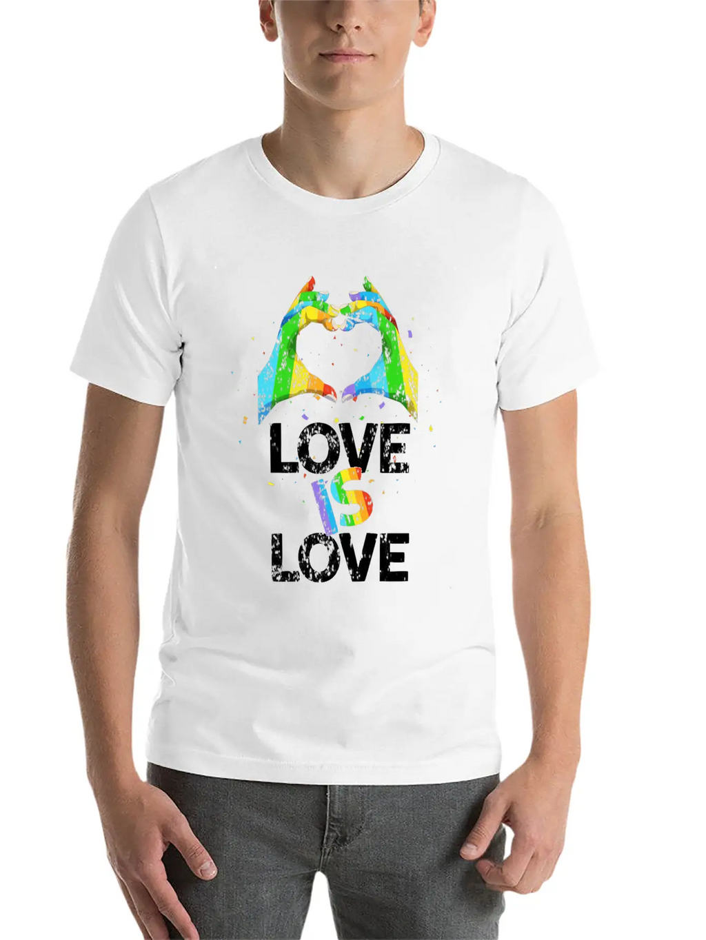 Gay Pride Love Is Love Unisex Casual T-Shirt – Clean Design For Daily Comfort