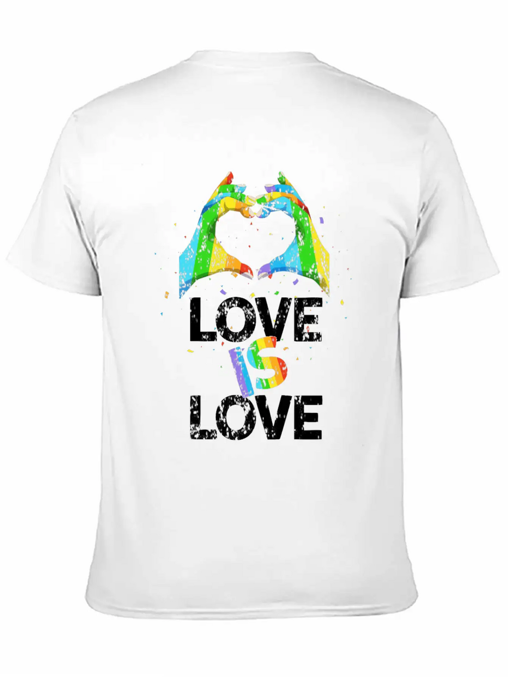 Gay Pride Love Is Love Unisex Casual T-Shirt – Clean Design For Daily Comfort