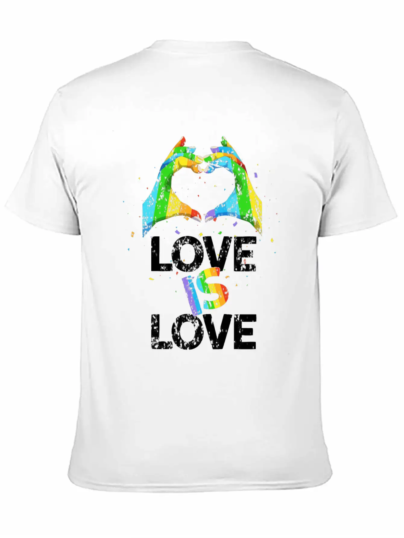 Gay Pride Love Is Love Unisex Casual T-Shirt – Clean Design For Daily Comfort