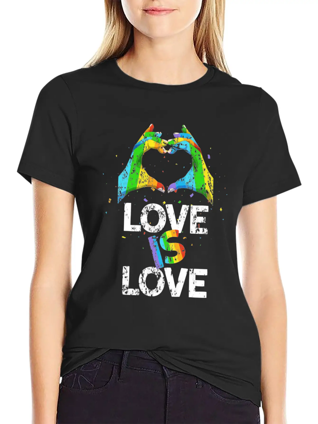 Gay Pride Love Is Love Unisex Casual T-Shirt – Clean Design For Daily Comfort