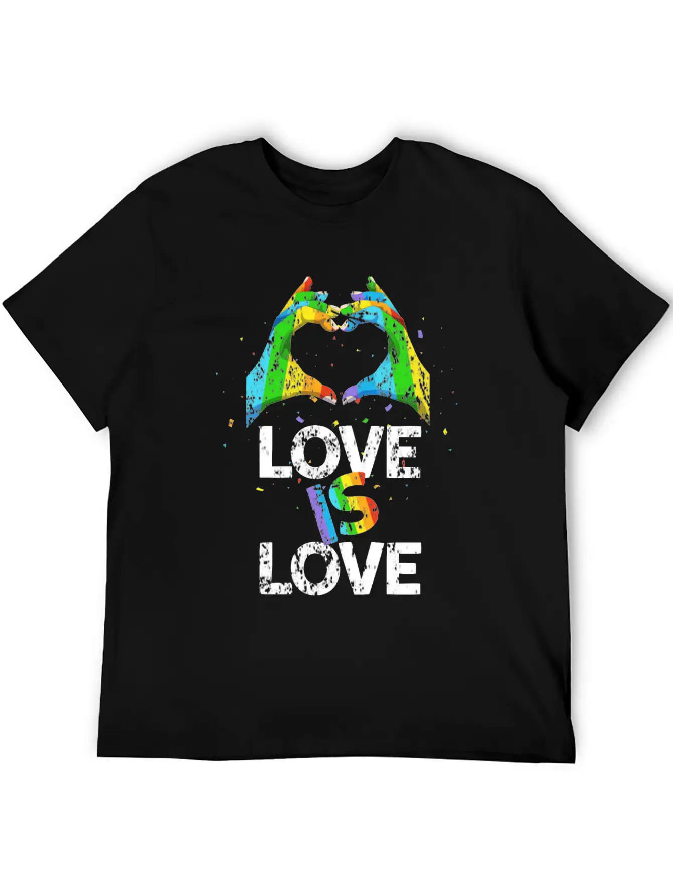 Gay Pride Love Is Love Unisex Casual T-Shirt – Clean Design For Daily Comfort