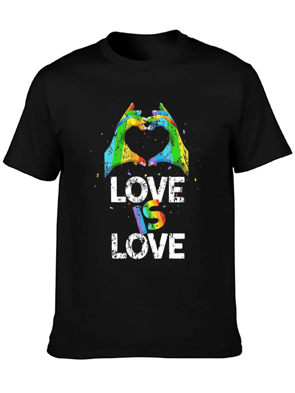 Gay Pride Love Is Love Unisex Casual T-Shirt – Clean Design For Daily Comfort