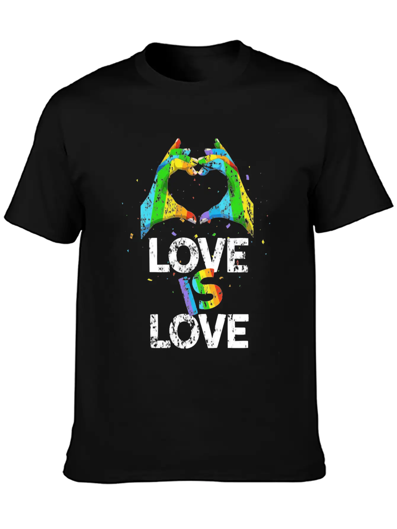 Gay Pride Love Is Love Unisex Casual T-Shirt – Clean Design For Daily Comfort