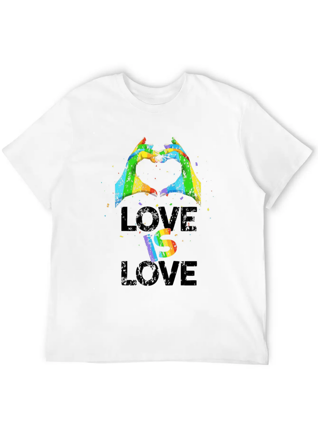Gay Pride Love Is Love Unisex Casual T-Shirt – Clean Design For Daily Comfort