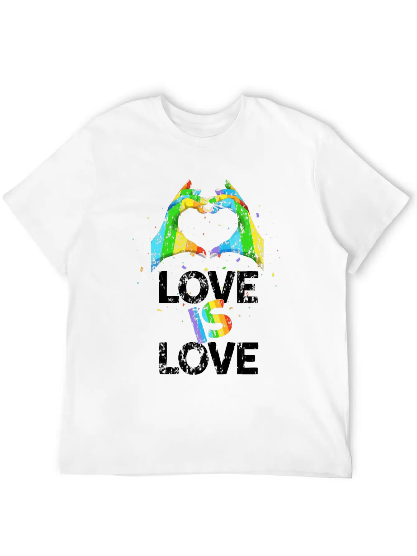 Gay Pride Love Is Love Unisex Casual T-Shirt – Clean Design For Daily Comfort