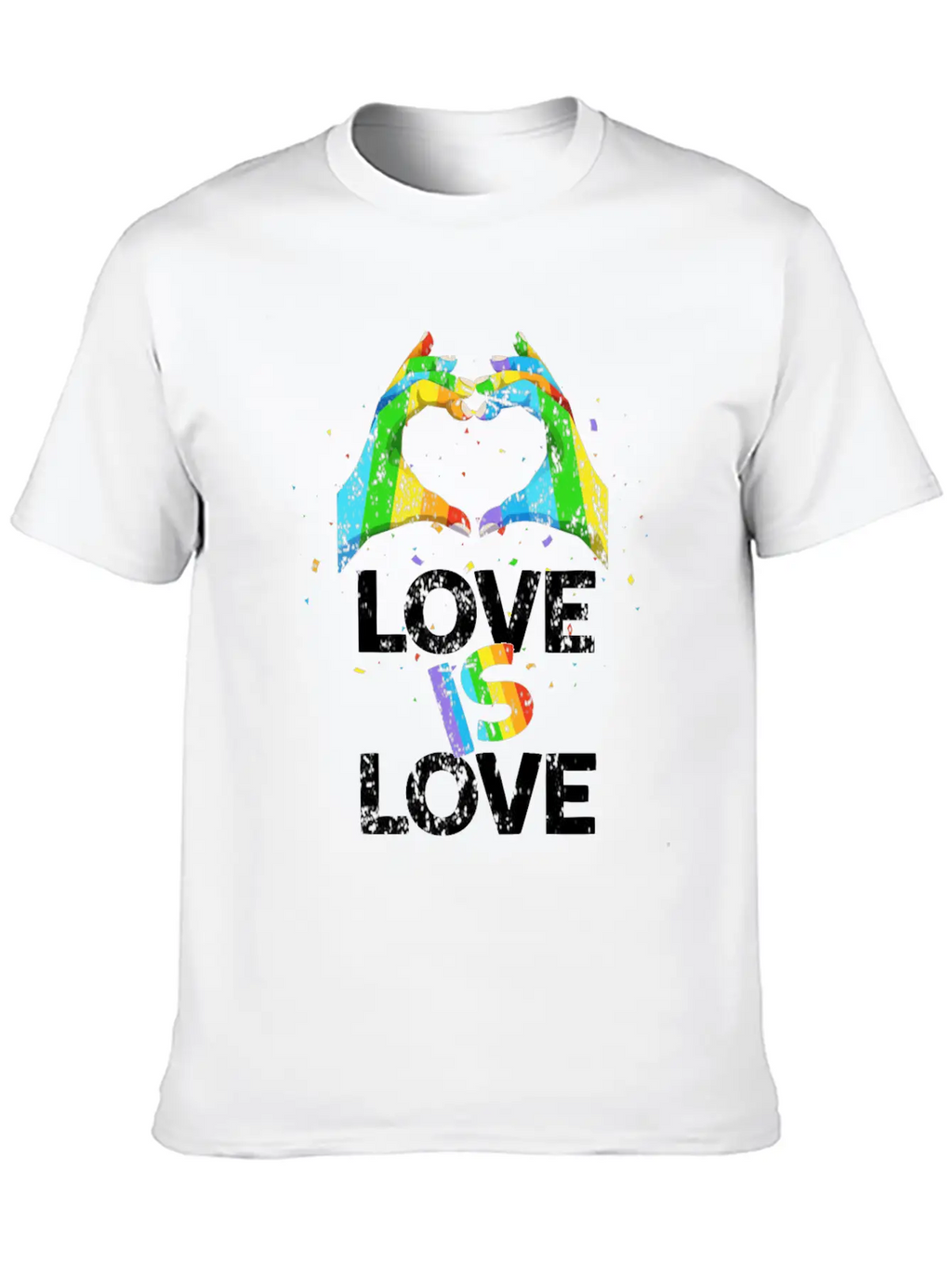 Gay Pride Love Is Love Unisex Casual T-Shirt – Clean Design For Daily Comfort